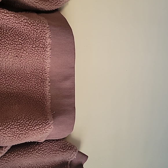 Varley Sherpa Cropped Jacket 1/4 Zip Front Trendy Soft and Cozy SZ S - Picture 4 of 14